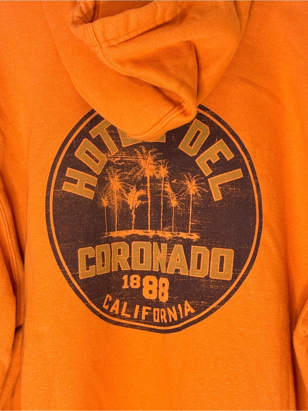 Hotel Del Coronado Orange Pullover Hoodie - Picture 4 of 5